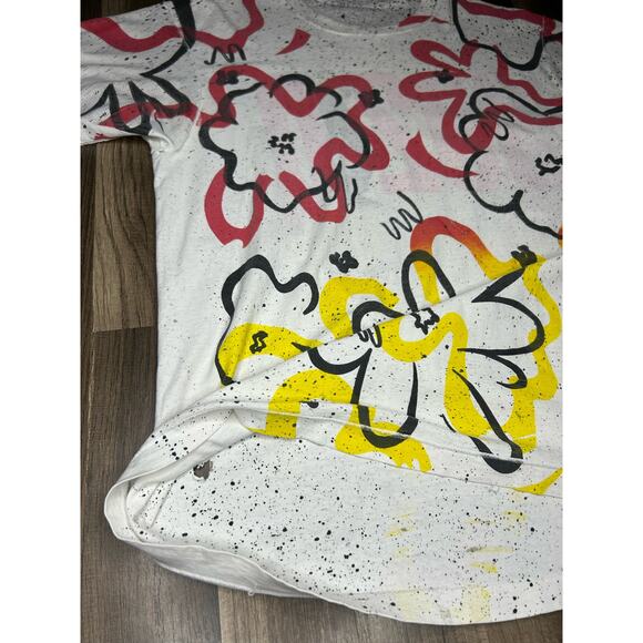 VTG 1991 Luke Perry Beverly Hills 90210 Reverse print AOP Rare Shirt - Picture 10 of 11